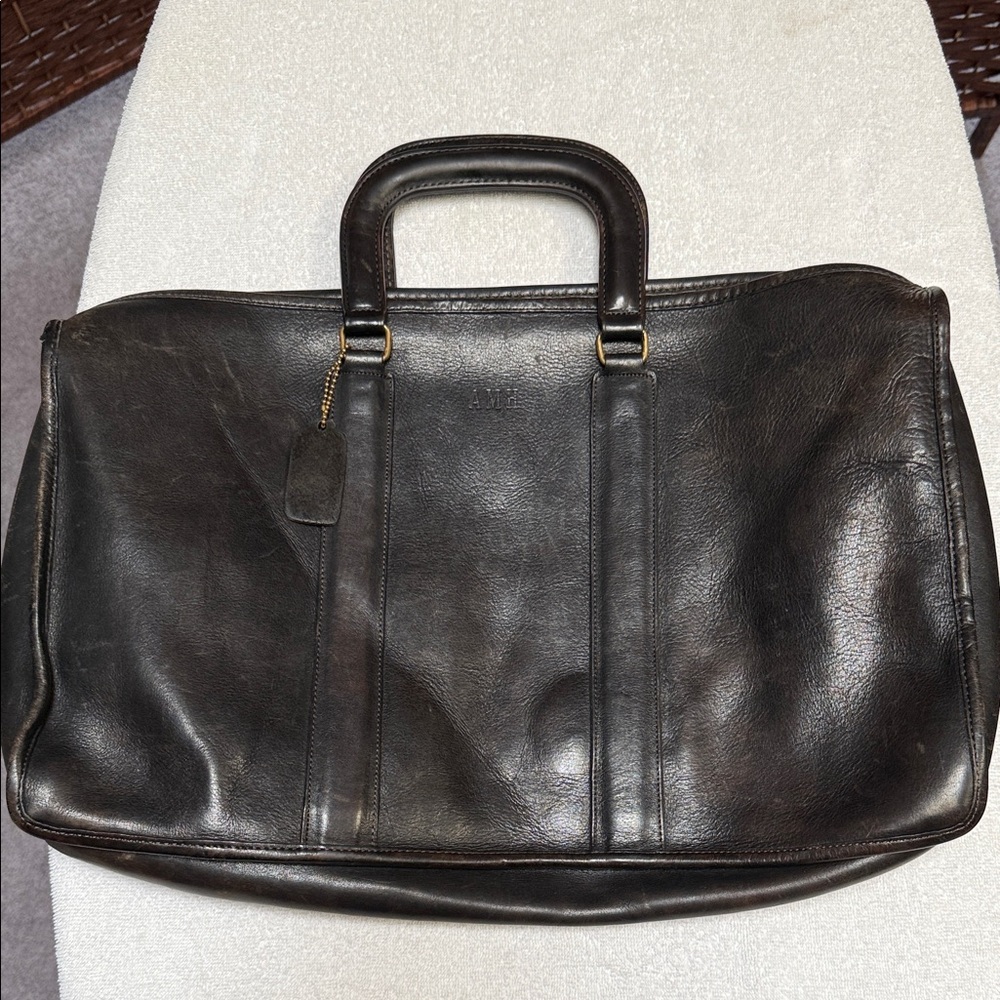 Coach Dark Brown Leather Briefcase